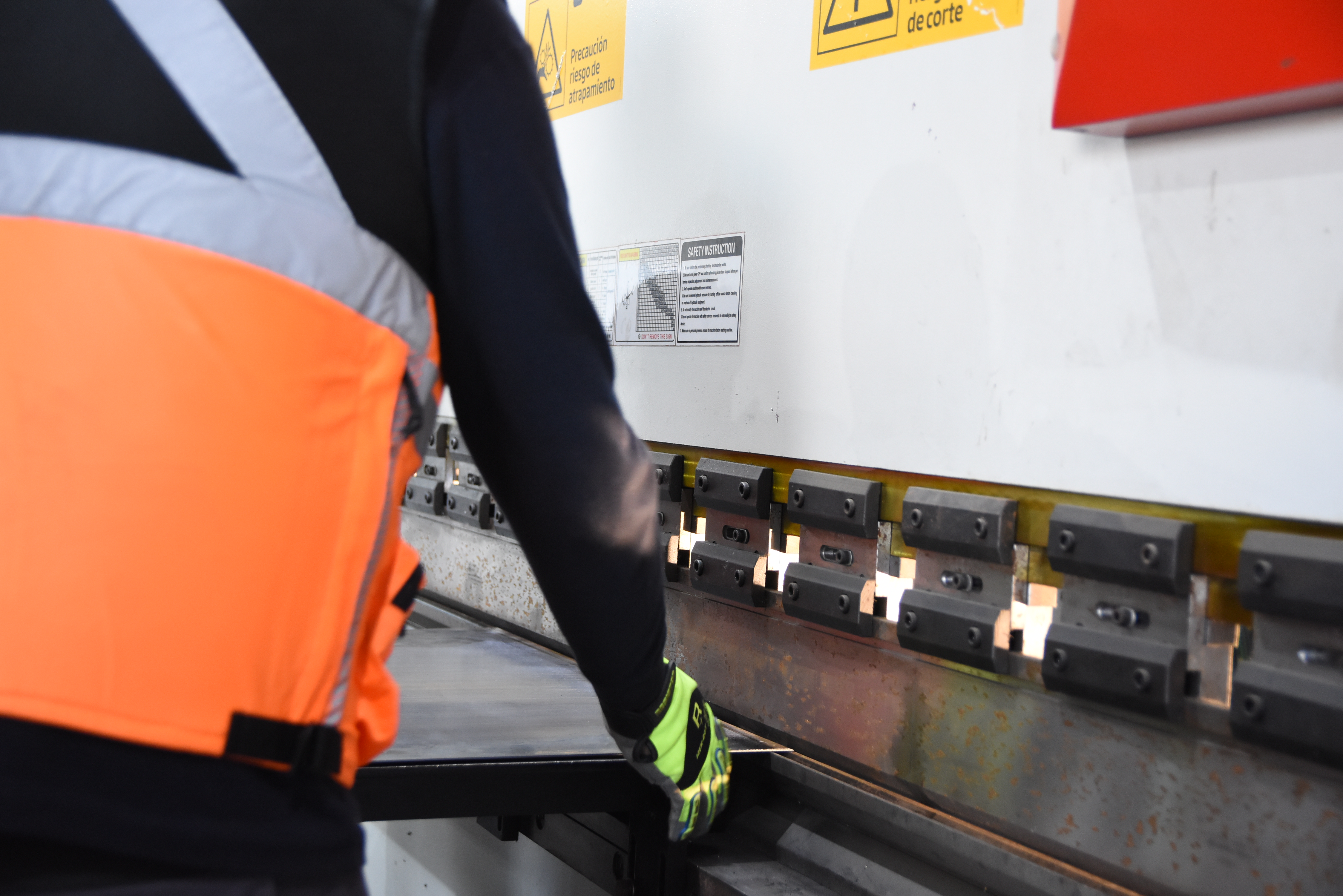 Eje rectificado tras la recuperación de diámetro original